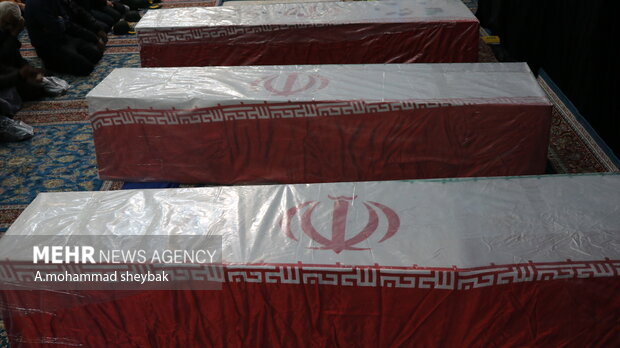 آیین تشییع شهدای حادثه تروریستی لار در زابل