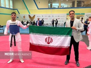 صید اولین طلای پاراتکواندو توسط امیرحسین علیزاده