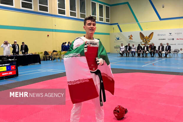 ابوالفضل ایمانی در پاراتکواندو طلایی شد