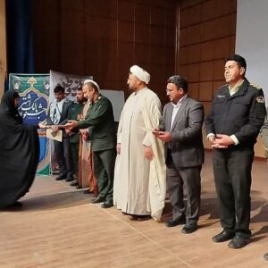 مراسم تجلیل از ۶۰ بسیجی برتر در جشنواره مالک‌اشتر بردسکن برگزار شد