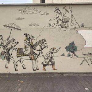 مرمت دیوارنگاره شاهنامه پس از ۱۰ سال در خیابان کریم‌خان