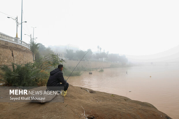 اهواز در مه