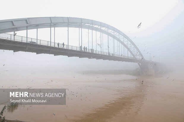 هشدار نارنجی هواشناسی خوزستان نسبت به مه‌گرفتگی و کاهش دید افقی