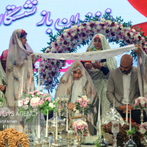 مراسم ازدواج ۹۰۰ زوج از فرزندان بازنشستگان نیروهای مسلح