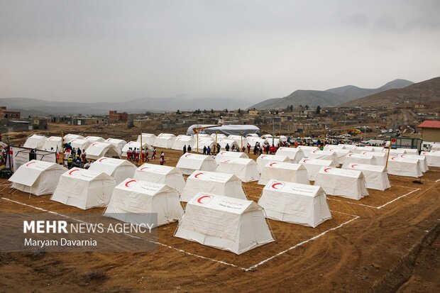 مانور زلزله ۶.۸ ریشتری و سیل در روستای باغچق بجنورد