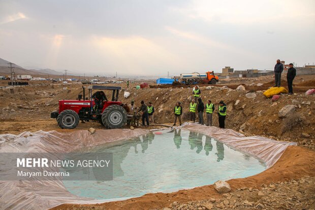 مانور زلزله ۶.۸ ریشتری و سیل در روستای باغچق بجنورد