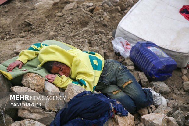 مانور زلزله ۶.۸ ریشتری و سیل در روستای باغچق بجنورد