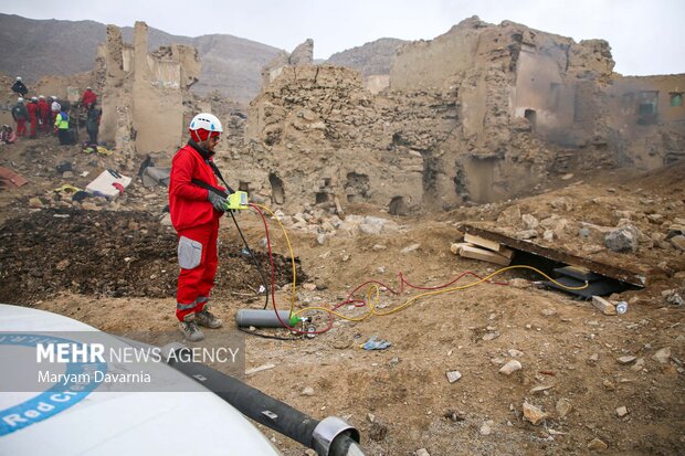 مانور زلزله ۶.۸ ریشتری و سیل در روستای باغچق بجنورد