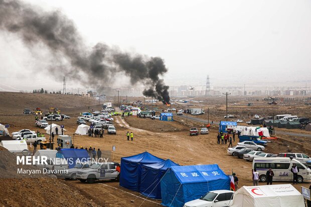 مانور زلزله ۶.۸ ریشتری و سیل در روستای باغچق بجنورد
