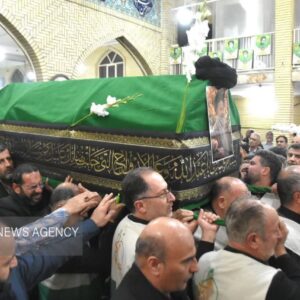 آئین تشییع پیکر آیت الله شاهچراغی در دامغان برگزار شد