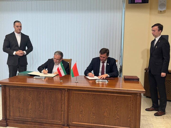 امضای ۳ سند همکاری میان ایران و بلاروس