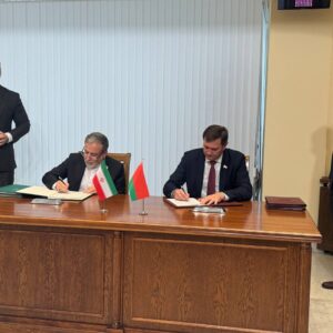 امضای ۳ سند همکاری میان ایران و بلاروس