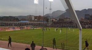 نمایی از گل استقلال از روی نقطه پنالتی