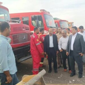 رزمایش آمادگی ستاد بحران میناب در پی هشدارهای هواشناسی برگزار شد