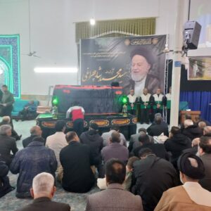 آیین وداع با آیت الله شاهچراغی در دامغان