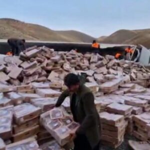 واژگونی کشنده یخچال‌دار در محور سنندج – کامیاران