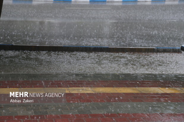 صبح یک روز بارانی در بندرعباس