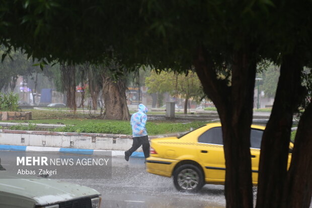 صبح یک روز بارانی در بندرعباس