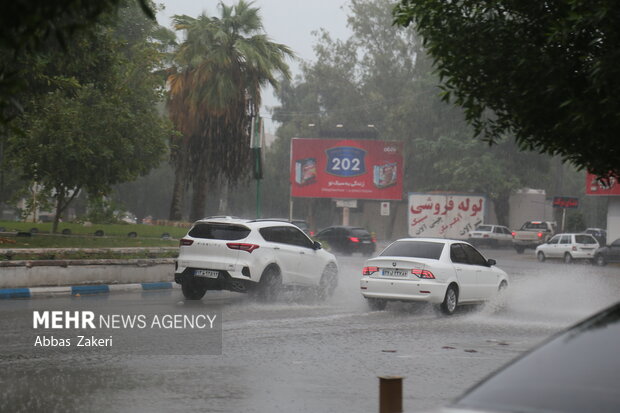 صبح یک روز بارانی در بندرعباس