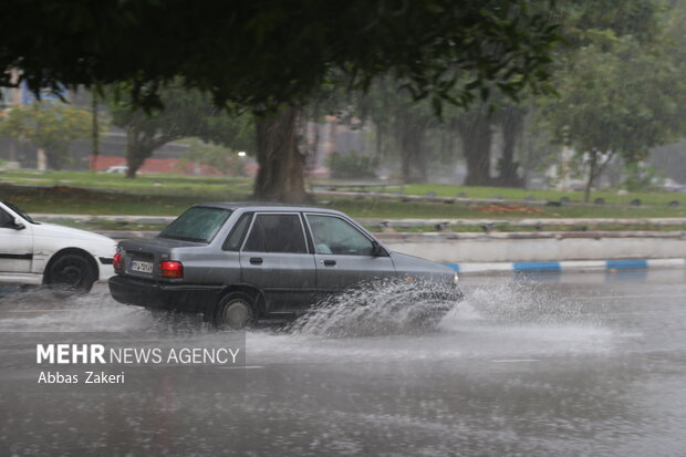 صبح یک روز بارانی در بندرعباس