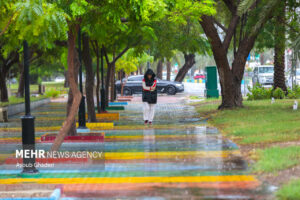 دومین بارش باران پاییزی در کنارک