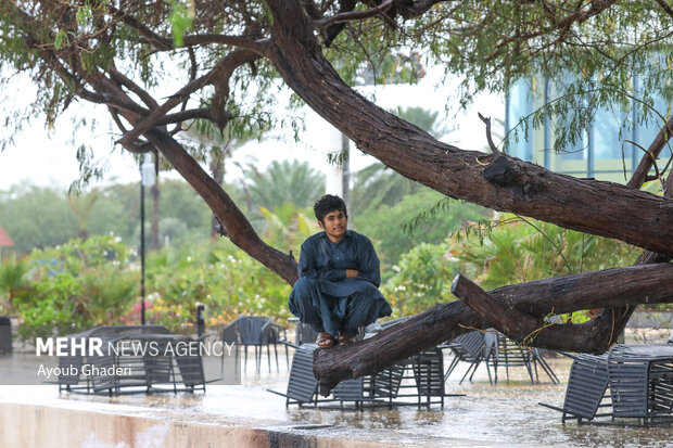 باران پائیزی جزیره کیش