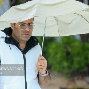 بارش باران پاییزی در کاشان