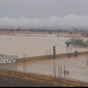 شهرک ایثار شهر بیرم فارس زیر آب رفت