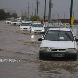 آبگرفتگی شدید در خیابان های بندرعباس