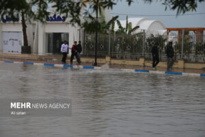 آبگرفتگی معابر در کیش