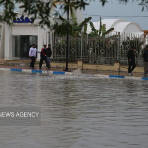 آبگرفتگی معابر در کیش