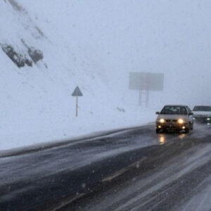 بارش برف در ییلاق اسب وونی تالش آغاز شد