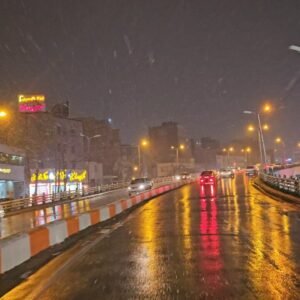 شب زیبای برفی اردبیل