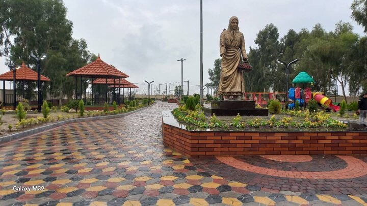 افتتاح بوستان مادر در روستای کاله بابلسر