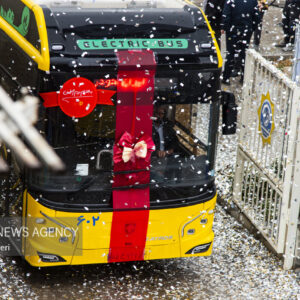 آیین رونمایی از نخستین ناوگان اتوبوس برقی کلانشهر اصفهان