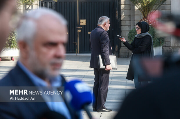 محمدرضا صالحی امیری وزیر میراث فرهنگی در حاشیه جلسه هیئت دولت