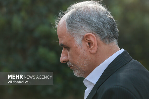 امین حسین رحیمی وزیر دادگستری در حاشیه جلسه هیئت دولت