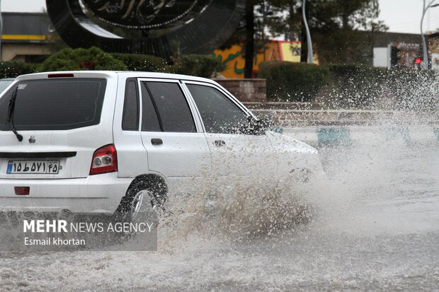 ثبت ۴۱.۵ میلی‌متر بارش باران در کاشمر طی ۴۸ ساعت گذشته