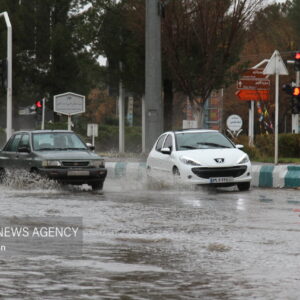 بارش باران در مسیر بجنورد به آشخانه