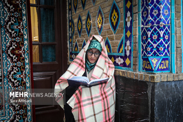 بارش باران در حرم مطهر امام رضا(ع)