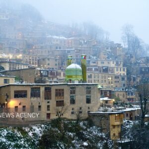 بارش برف پاییزی در ماسوله