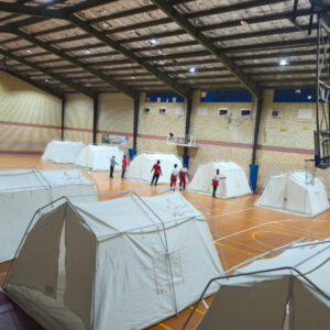 ۶ کمپ اسکان اضطراری هلال‌احمر هرمزگان برپا شد