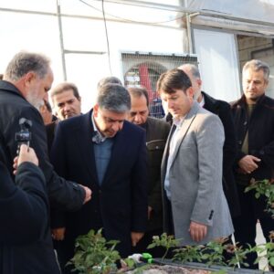 بهره‌برداری از یک گلخانه تولید گل در اندراب سرعین