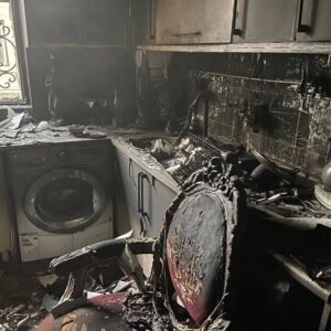 وقوع آتش سوزی در خیابان ولیعصر