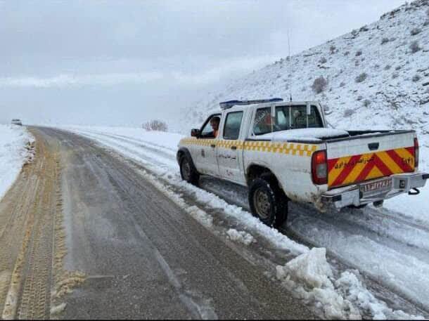 بارش برف مسیر سربیژن به راین را مسدود کرد