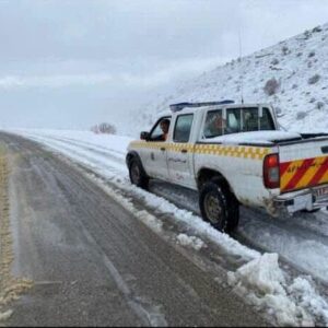 بارش برف مسیر سربیژن به راین را مسدود کرد