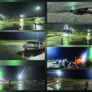 فرونشست زمین، ورودی شهر اسیر در استان فارس را مسدود کرد