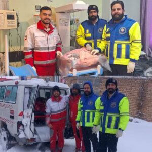 تولد میان برف و کولاک؛ نجات مادر و نوزاد در مسیرهای مسدود دهنو