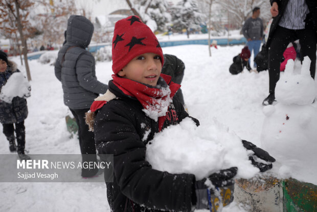 جشن آدم برفی در همدان