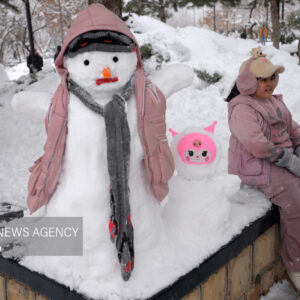 جشن آدم برفی در همدان